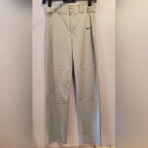 Boy's Nike Dri-fit Baseball Pant Straight Leg Gray Size L